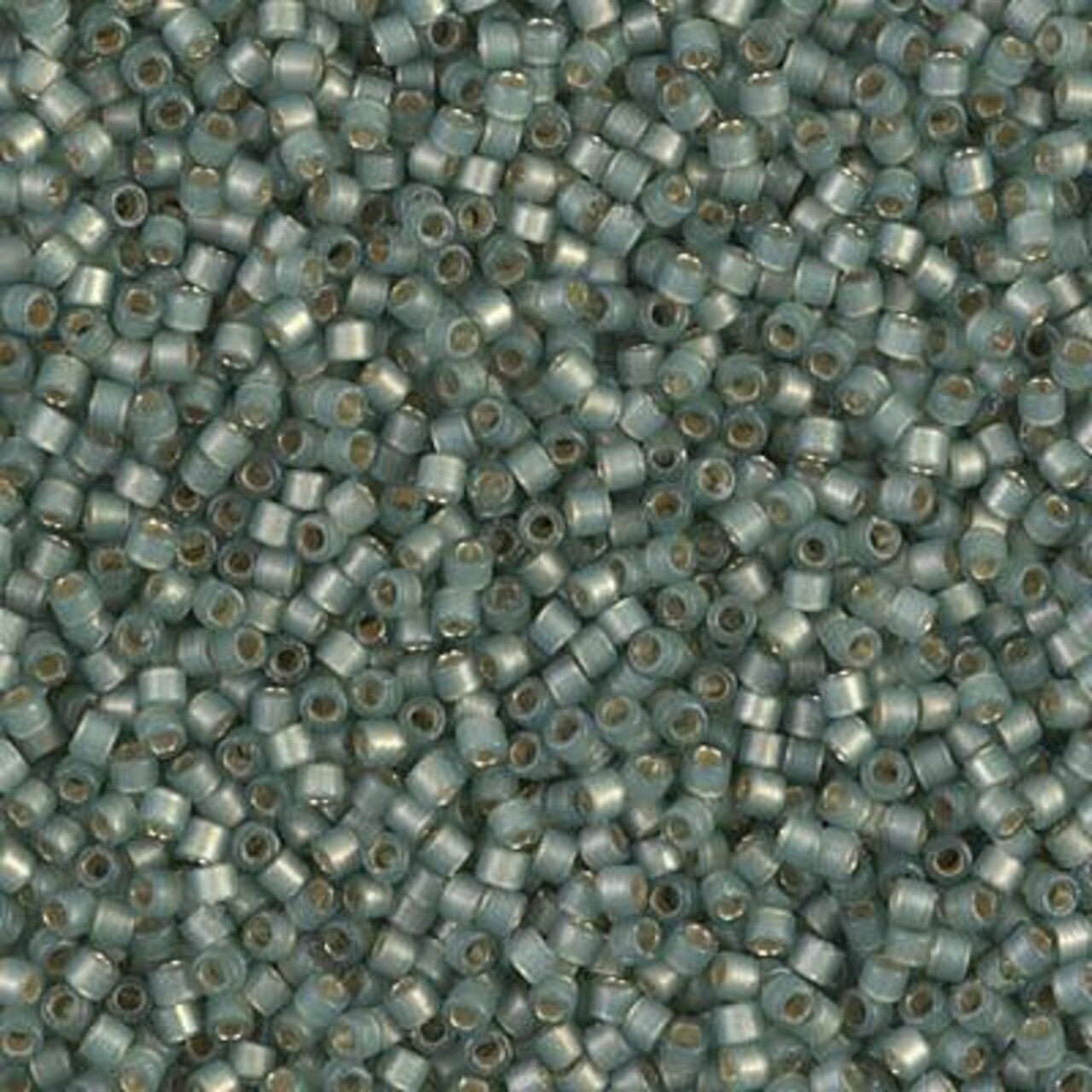 Miyuki Delica Bead 11/0 - DB2190 - Duracoat Semi-Frosted Silver Lined Dyed Laurel